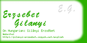 erzsebet gilanyi business card